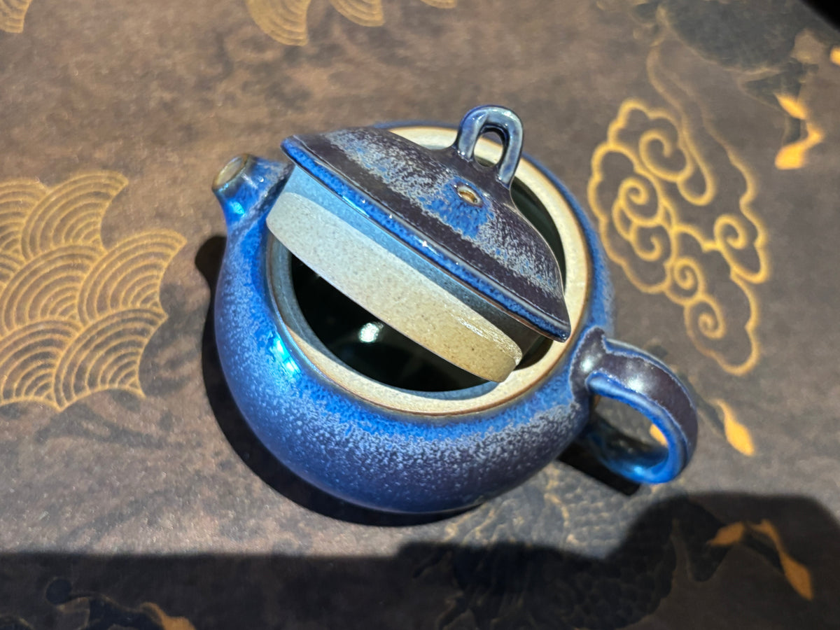 Mother’s Gift Blue Ceramic Teapot – 100ml