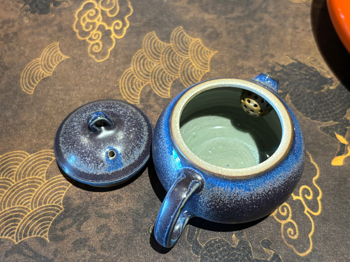 Mother’s Gift Blue Ceramic Teapot – 100ml