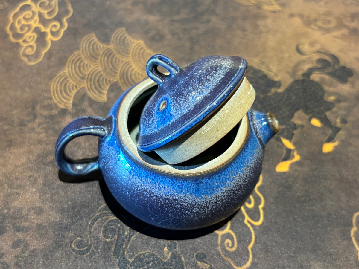 Mother’s Gift Blue Ceramic Teapot – 100ml