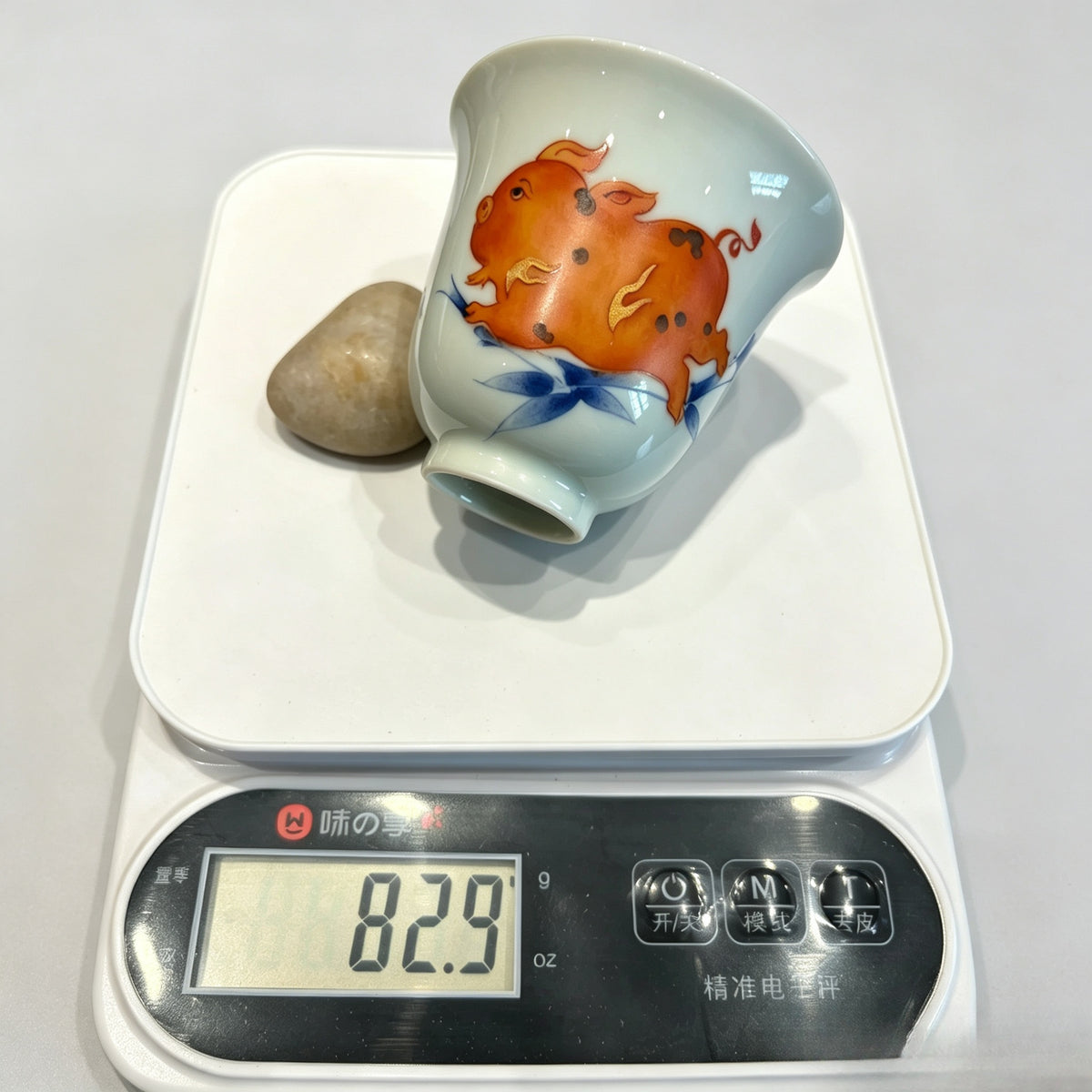 Flying Pig Porcelain Egg Cup II, 40 ml Small Tea Cup angle 6