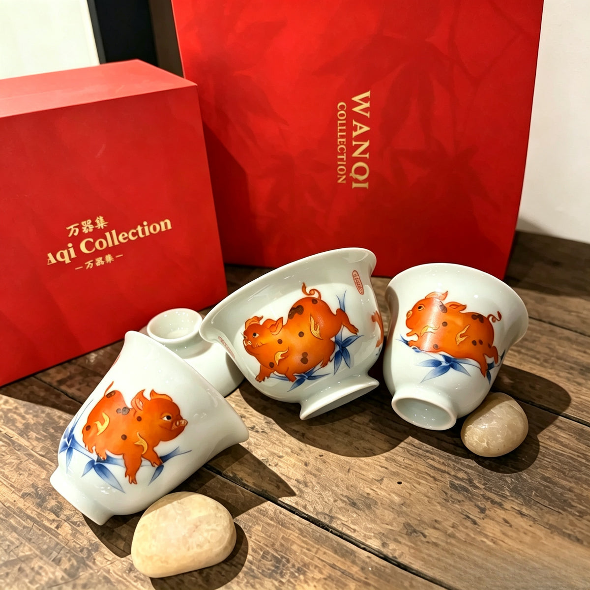 Flying Pig Porcelain Egg Cup II, 40 ml Small Tea Cup angle 9