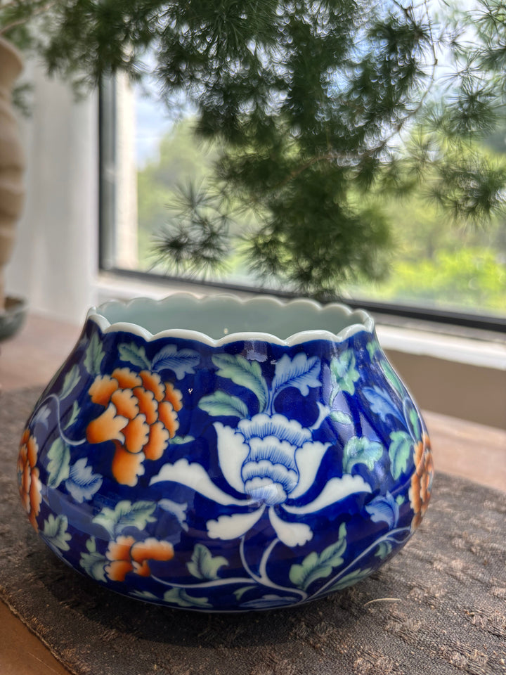 Blue-and-White Porcelain Planter