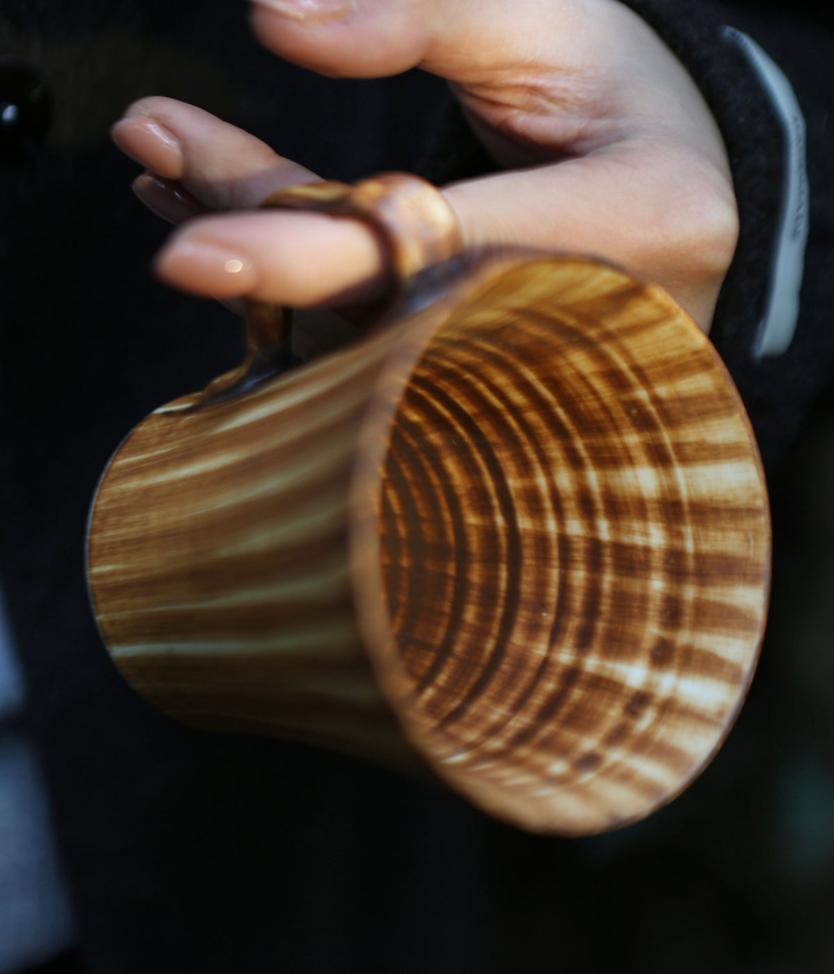 Tall Woodgrain Coffee Cup