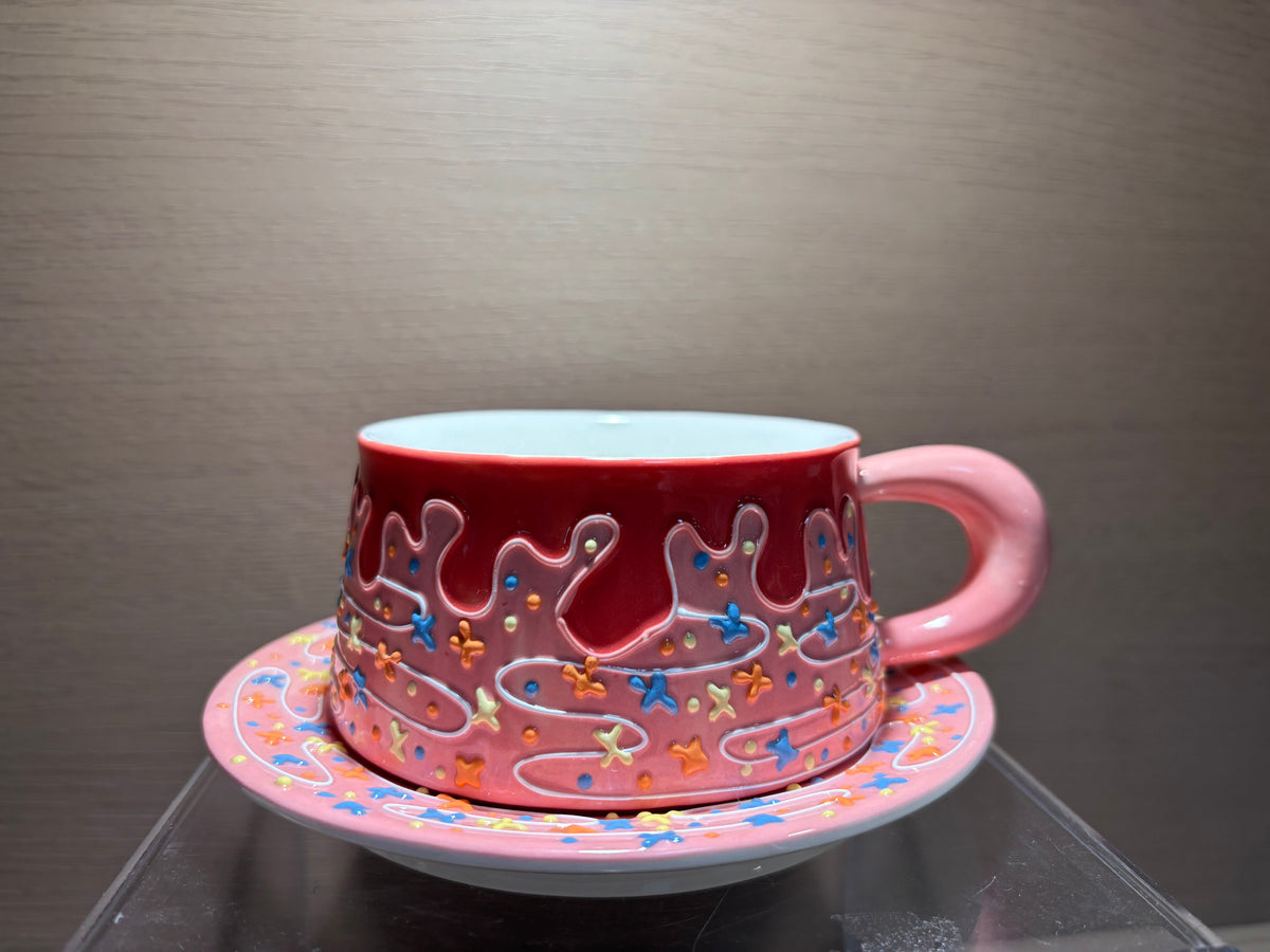 Fresh Style Porcelain Mug and Saucer