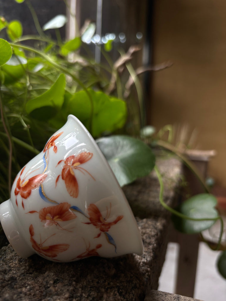 Butterfly Porcelain Gaiwan