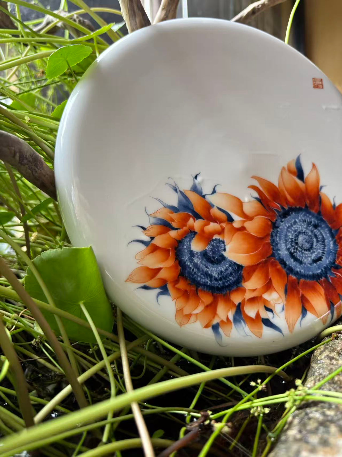 Sunflower Porcelain Tray