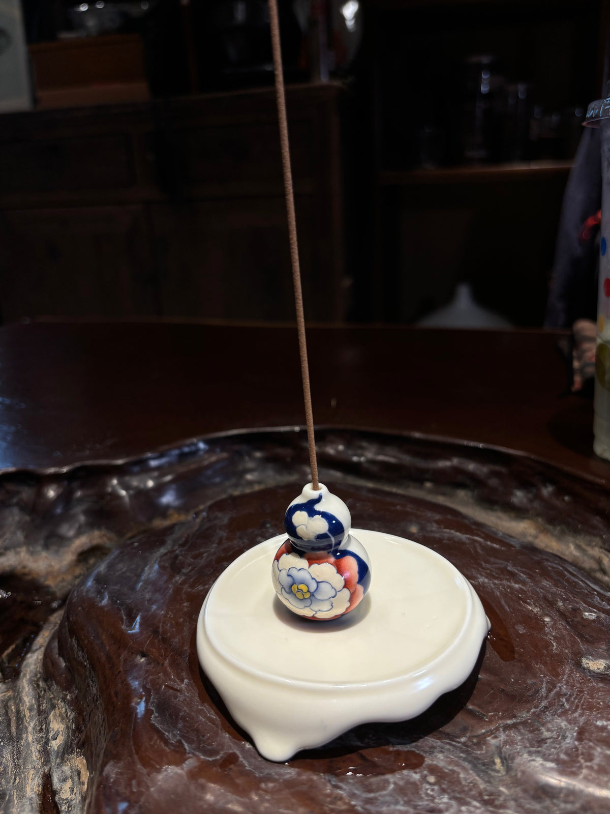 Gourd Porcelain Incense Holder for Calm Bedroom Rituals angle 6
