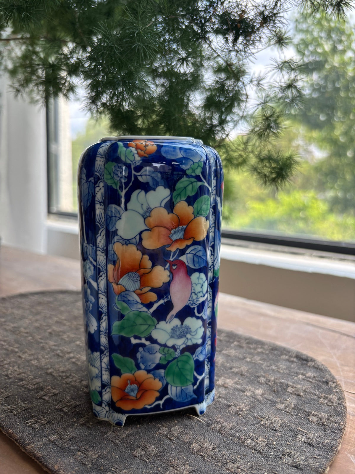 Four Seasons Grace Vase - Blue and Doucai Porcelain