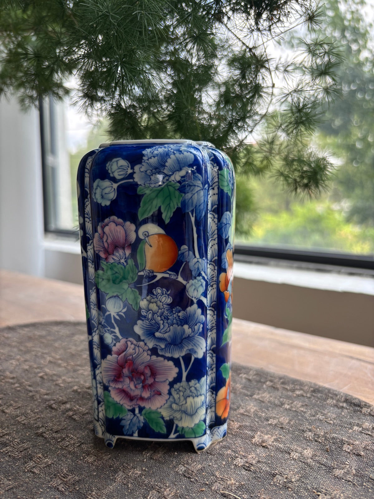 Four Seasons Grace Vase - Blue and Doucai Porcelain