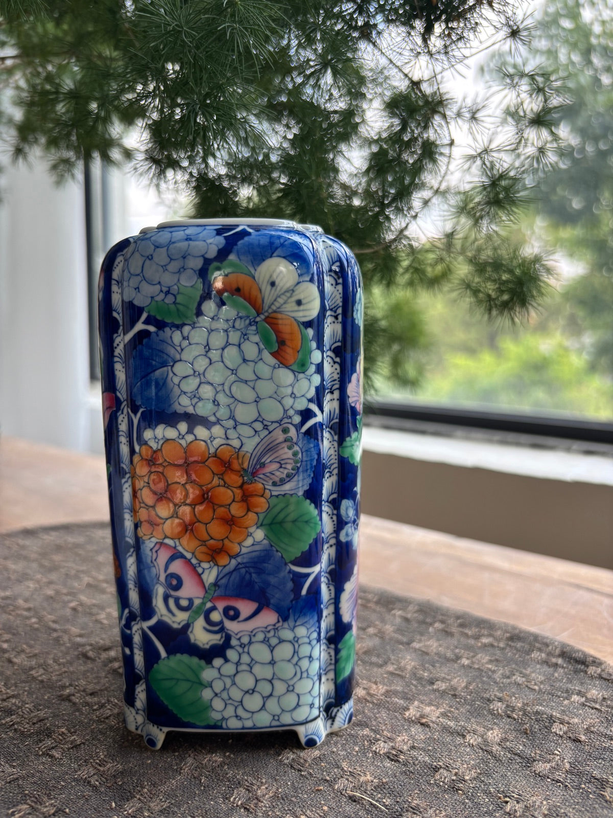 Four Seasons Grace Vase - Blue and Doucai Porcelain