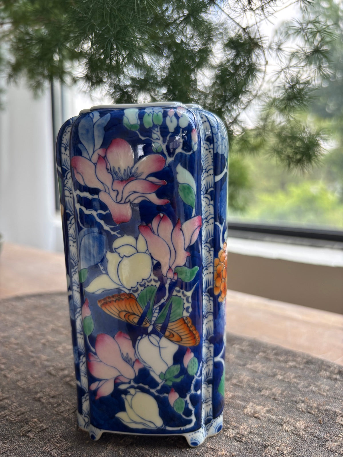 Four Seasons Grace Vase - Blue and Doucai Porcelain