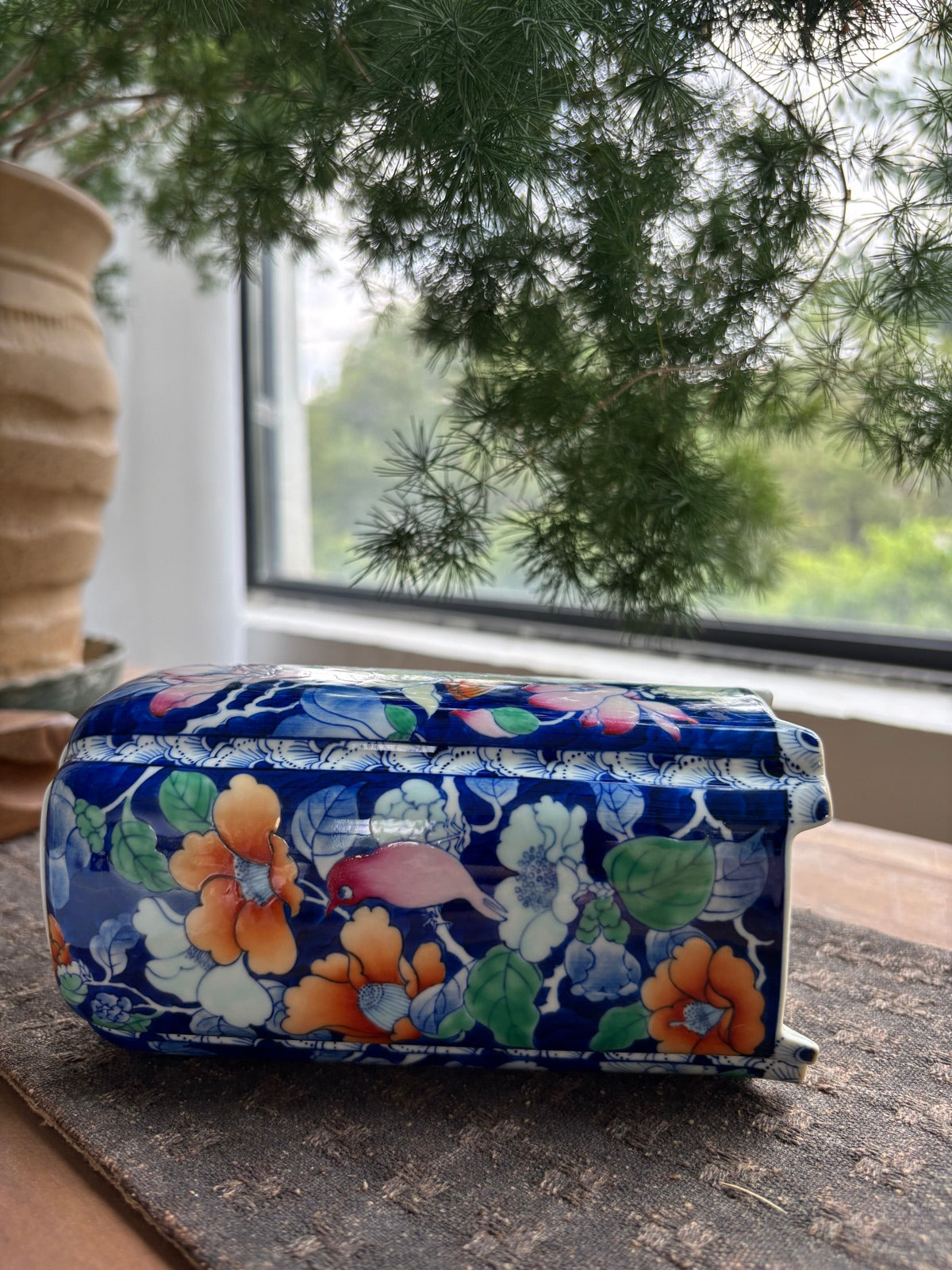 Four Seasons Grace Vase - Blue and Doucai Porcelain