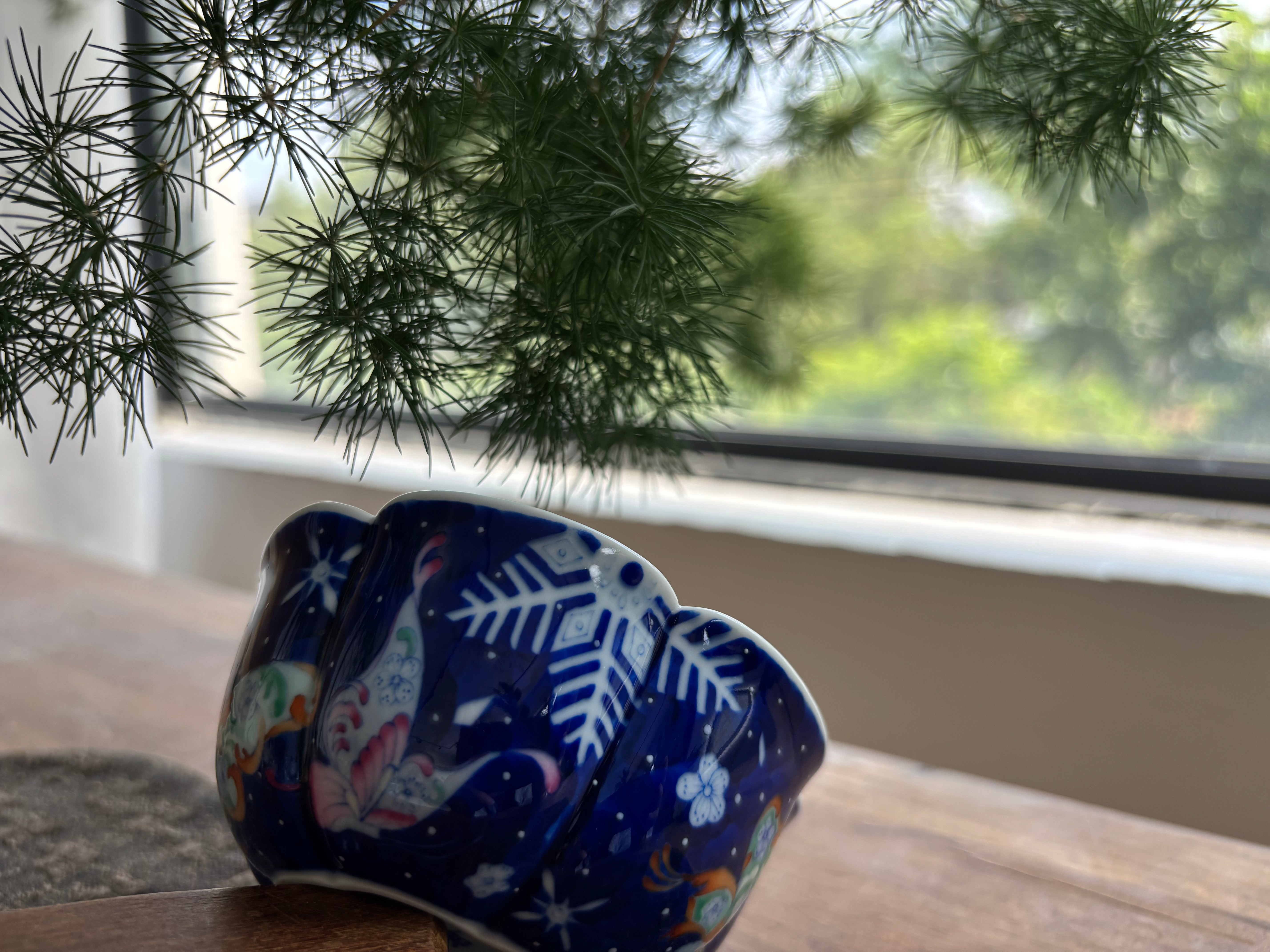 Ceramics arranged in a quiet interior
